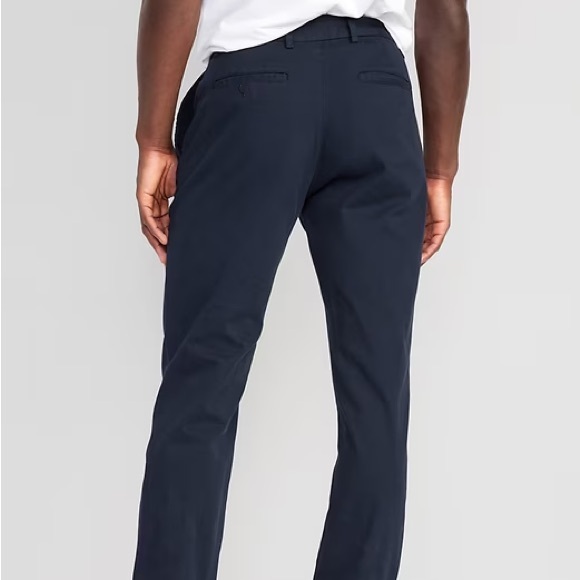 5 Pocket Navy Men’s Chinos - Picture 3 of 3